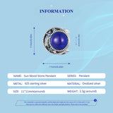 925 Sterling Silver Blue Moon Bead Bracelet Temperature Sensitive