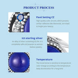 925 Sterling Silver Blue Moon Bead Bracelet Temperature Sensitive