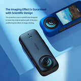 Amagisn Silicone Protective Cover for Insta360 X3 Body - Lens Case (Black)