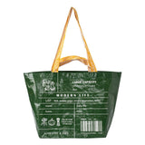 Eco Friendly Large Capacity Folding Shopping Bag Beige - Small White