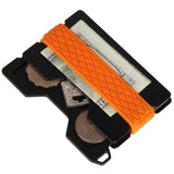 Rfid Card Holder & Edc Wallet Anti Theft Aluminum Alloy Orange