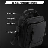 Men's Army Green Shoulder Messenger Bag Large - Large Black