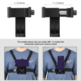 Adjustable Body Mount Belt with Phone Clamp and j Hook Mount