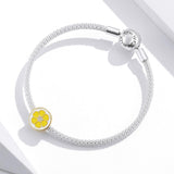 925 Sterling Silver Lemon Bead Bracelet / Necklace Accessory