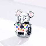 925 Sterling Silver Beaded Mouse Bracelet Accessories