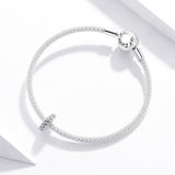 925 Sterling Silver Sparkling Winter Zircon Beads For Diy Bracelets & Necklaces