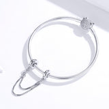 925 Sterling Silver Simple Safety Chain For Diy Bracelets