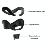 Blackout Sweat Face Cover with Magnetic Closure - Pico 4 Sponge Leather