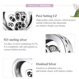 925 Sterling Silver Pet Paw Print Beaded Bracelet Bead