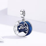 925 Sterling Silver Starry Sky Pendant For Diy Bracelets & Necklaces