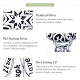 925 Sterling Silver Diy Bracelet Beads Heart Pattern