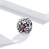 925 Sterling Silver Ladybug Beads For Diy Bracelets & Necklaces