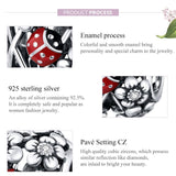 925 Sterling Silver Ladybug Beads For Diy Bracelets & Necklaces