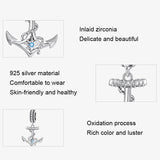 925 Sterling Silver Anchor Pendant Bracelet Beads