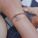 925 Sterling Silver Anchor Pendant Bracelet Beads