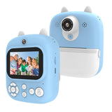32g Instant Camera with 2.4 Display & Card Reader for Kids - 1200w Blue - 32G + Card Reader Purple