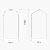 100 Disposable Dust Bags - 60x100cm - Thick Pe Material - Transparent