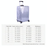 Waterproof Pvc Trolley Suitcase Cover - 30 Inch Rimless Transparent Dustproof