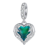925 Sterling Silver Temperature Sensitive Heart Pendant For Jewelry