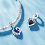 925 Sterling Silver Temperature Sensitive Heart Pendant For Jewelry