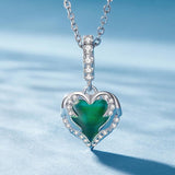 925 Sterling Silver Temperature Sensitive Heart Pendant For Jewelry