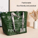 Eco Friendly Large Capacity Folding Shopping Bag Beige - Small Yellow