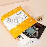 Eco Friendly Large Capacity Folding Shopping Bag Beige - Small Yellow