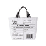 Eco Friendly Large Capacity Folding Shopping Bag Beige - Small Yellow