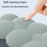 3 Piece Cloudy Gradient Memory Foam Wrist & Mouse Pad Set Blue+Gray - Model 11