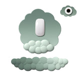 3 Piece Cloudy Gradient Memory Foam Wrist & Mouse Pad Set Blue+Gray - Model 11