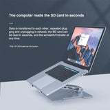 Adjustable Aluminum Laptop Stand - Multi-functional & Foldable