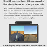 Hd Night Vision Car Front and Rear Dash Cam - 5 Screen