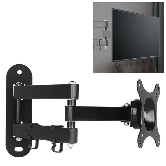 Universal Rotatable Retractable Monitor Wall Mount - 14-27 Inch