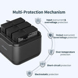 3-slot Battery Charger Hub for Magisn - Compact & Efficient