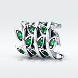 925 Sterling Silver Spring Scenery Bead Pendant