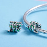 925 Sterling Silver Spring Scenery Bead Pendant