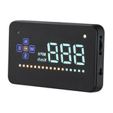 3.5 Inch Gps Car Hud Speed Alarm Compass Km / Miles Black