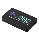 3.5 Inch Gps Car Hud Speed Alarm Compass Km / Miles Black