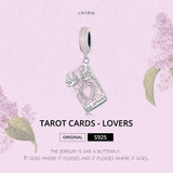 925 Sterling Silver Tarot Lover Pendant For Diy Bracelet Or Necklace