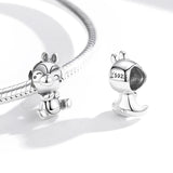925 Sterling Silver Squirrel Charm For Diy Bracelets & Necklaces