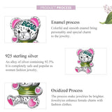 925 Sterling Silver Bear Beads For Diy Bracelets & Necklaces