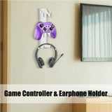 Acrylic Game Controller and Headphone Wall Mount - Set of 2
