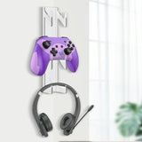 Acrylic Game Controller and Headphone Wall Mount - Set of 2