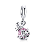 925 Sterling Silver Perfume Bottle Pendant For Diy Bracelets & Necklaces