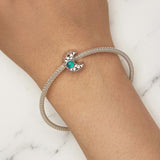 925 Sterling Silver Temperature Sensitive Moon Bead Bracelet