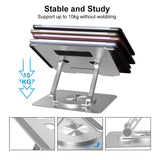 Adjustable Laptop Stand - Portable Aluminum 360 Degree Rotation