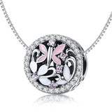 925 Sterling Silver Dragonfly Bead Pendant For Diy Bracelets & Necklaces