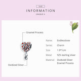 925 Sterling Silver Red Heart Beads For Diy Bracelets & Necklaces