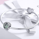 925 Sterling Silver Vigor Cactus Bead Pendant