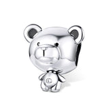 925 Sterling Silver Bear Bead Bracelet Accessories